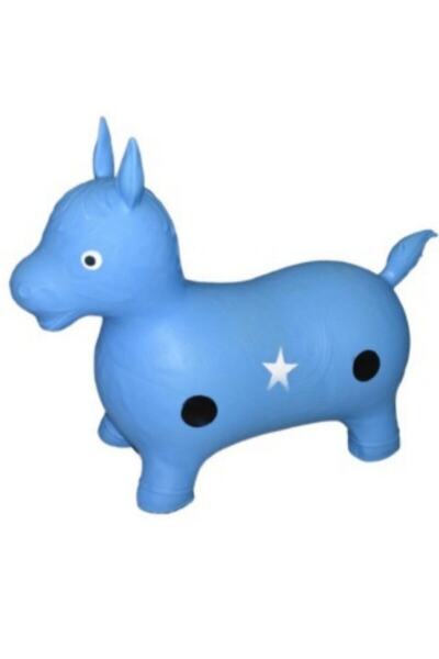 CAN Kırmızı Mavi Pembe Tepesan Şişme Eşek Büyük Düz Poşetli 0153