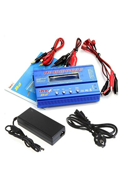 Genel Markalar B6 80w Rc Lityum Pil Şarj Cihazı 18650 Lityum Pil Şarj Airsoft...