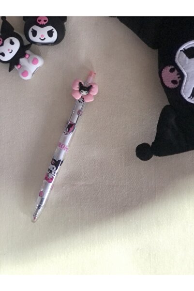 synshop Sanrio Kuromi Kawai Japon Kore kırtasiye Mavi Mürekkepli Tükenmez Kalem (yurtdışından getirildi)