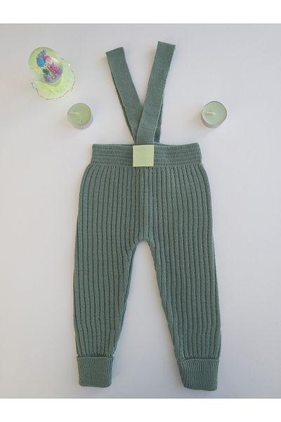 Asya Bebe Mint Colored Cross Strap Adjustable Baby Tights