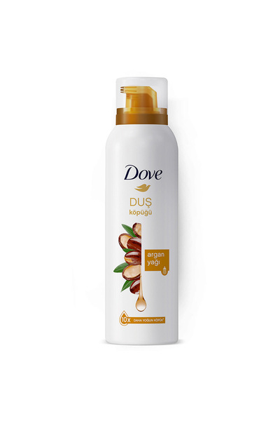 Dove Köpük Duş Jeli Argan Yağı 10 Kat Daha Yoğun Köpüğe Sahip Kremsi Formül 200 ml