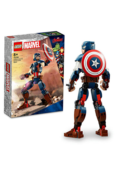LEGO Marvel Kaptan Amerika Yapım Figürü 76258