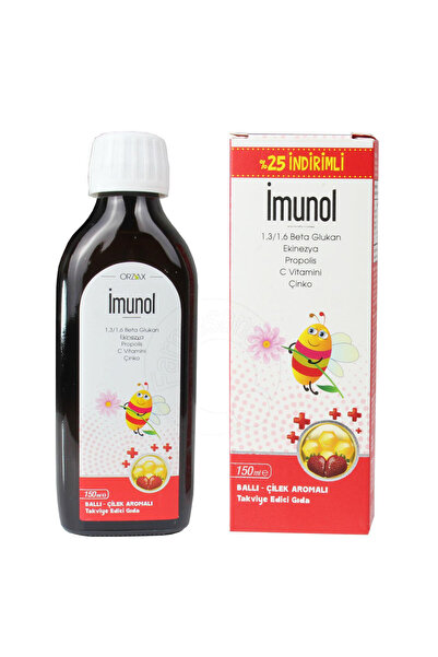 Orzax İmunol Şurup Ballı Çilekli 150 ml