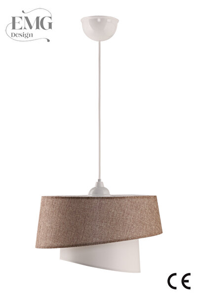 Emg DesiGn Manolya Modern Kumaş Başlıklı 2 Katlı Yatak Odası Çocuk Odası Salon Mutfak Hol Avize