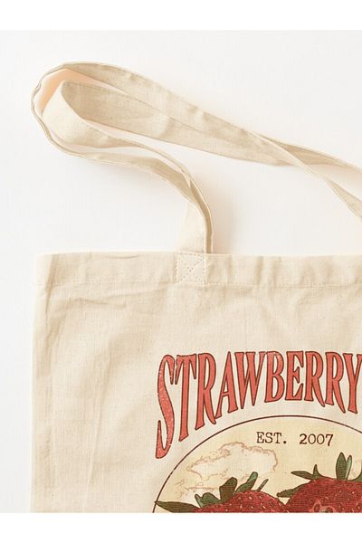 w house Gusseted Cloth Shoulder Bag 13087 - Bill and Frank Strawberry Jam - The Last of us