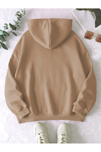 Adrift Унісекс Жіночий/Чоловічий ПЛОСКИЙ Кольоровий Принт Оверсайз Світшот з Капюшоном