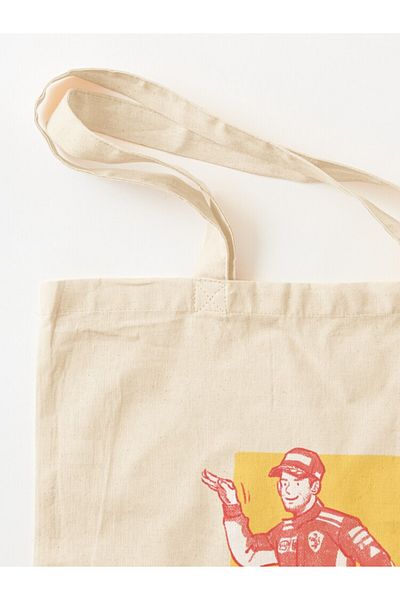 w house Gusseted Cloth Shoulder Bag 04767 - Dancing Sebastian Vettel