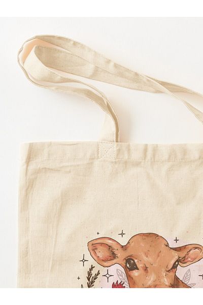 w house Gusseted Cloth Shoulder Bag 14056 - Vegan For The Animals