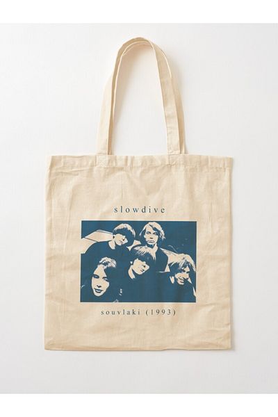 w house Gusseted Cloth Shoulder Bag 05456 - Slowdive Souvlaki 1993