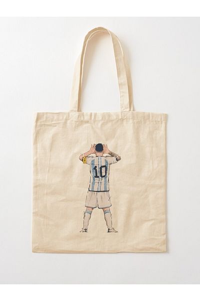w house Gusseted Cloth Shoulder Bag 06731 - Messi vs Netherlands World Cup Qatar 2022