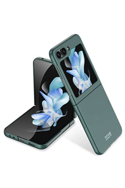 Rivor Samsung Galaxy Z Flip 5 Uyumlu  Kılıf Kamera Çıkıntılı Parmak İzi Yapma...