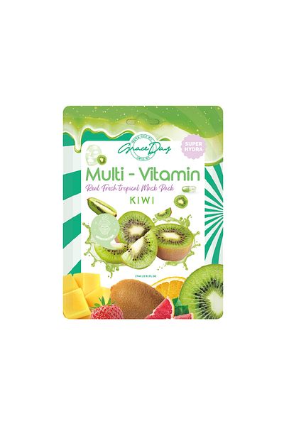Grace Day Multivitamin Kiwi Intensive Moisturizing Sheet Mask Grace Day Kiwi Sheet Mask (Vegan Mask)
