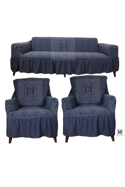 HEYTGAH 311 Model Jacquard Flexible and Washable Sofa Cover - Ottoman Pattern, Anti-Racite