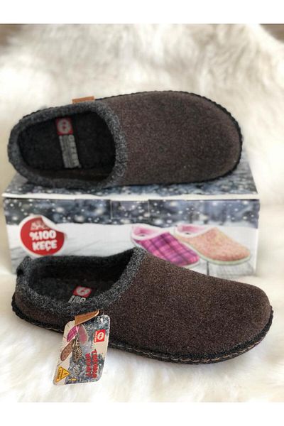 GEZER Women's Wool Felt Non-Slip Sole Ultra Quiet and Lightweight Home Slippers