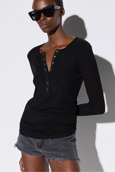 No Matter What Soft Cotton Snap Long Sleeve Bodysuit
