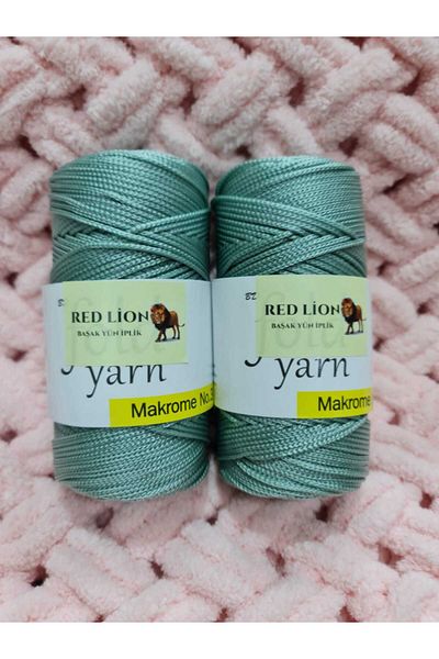 RED LİON 2 Pieces 100 gr 3 No.2mm Polyester Macrame Knitting Thread Supla Bag Wallet Made Crochet No 3 Dur