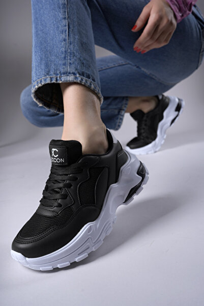 Riccon Dámské tenisky Delossiel0012159 Černobílé