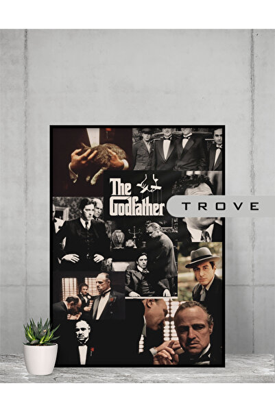 caddehediye THE GODFATHER KOLAJ AHŞAP MDF ÇERÇEVE GÖRÜNÜMLÜ TABLO ÇEŞİTLİ EBA...