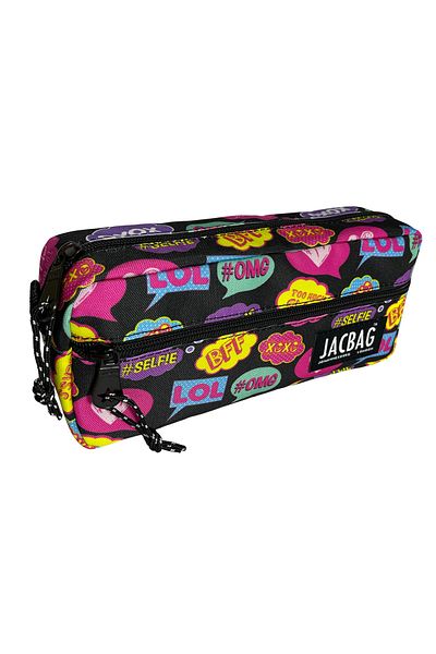 Jacbag Μολυβοθήκη με διπλό φερμουάρ