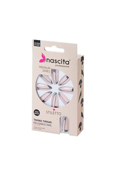 nascita 24'lü Stiletto Renkli Takma Tırnak - 187