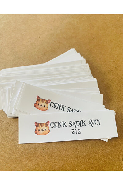 murat etiket Okul etiketi renkli baskı kumaş etiketi 30 adet