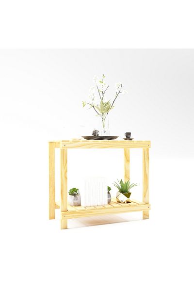 webotto 8 Wooden Bathroom Shelf 2 Tiers Bathroom Organizer Shelf Multi-Purpose Organizer mob150