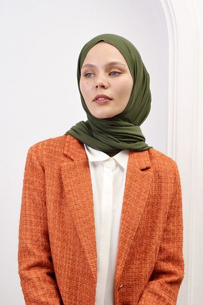 SpecialScarf Hijab Fashion VISKOSE COMBED SHAL SPECIAL SERIES DOUBLE STITCHED (RECING) 220 GRAMS SIZE 70*180 DARK GREEN COLOR