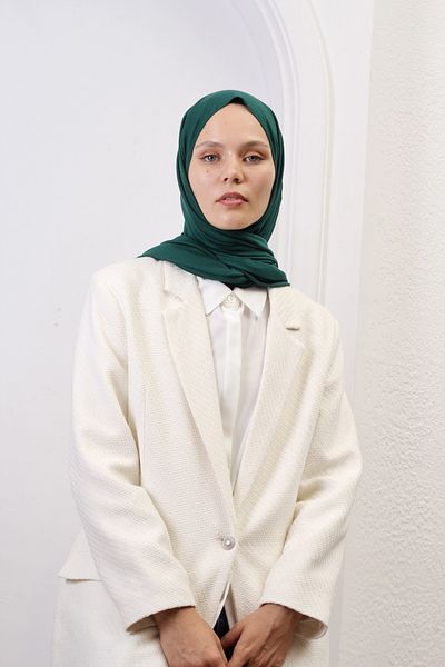 SpecialScarf Hijab Fashion VISKOSE COMBED SCALL SPECIAL SERIES DOUBLE STITCHED (RECING) 220 GRAMS SIZE 70*180 DARK TURQUOISE COLOR