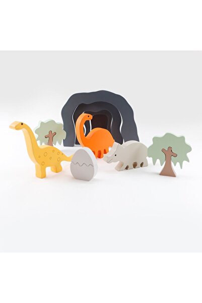 LOCCO Ahşap Dinazor Seti