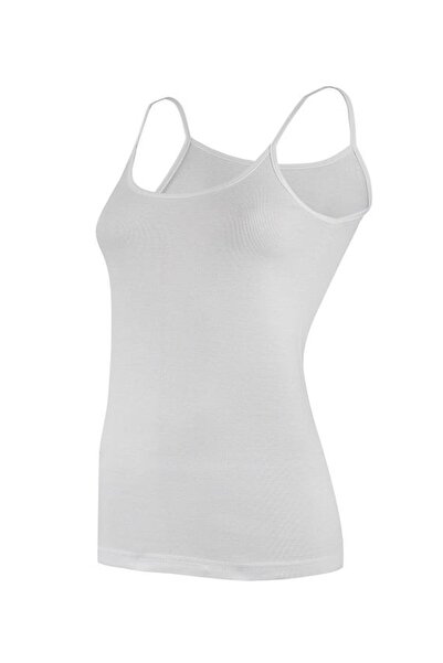 YILDIZ 6 штук зірчаста рибана біла майка на бретельках 2043