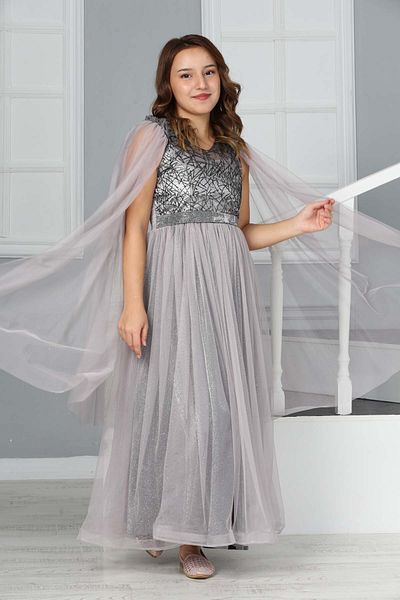 Girls grey prom dress on sale