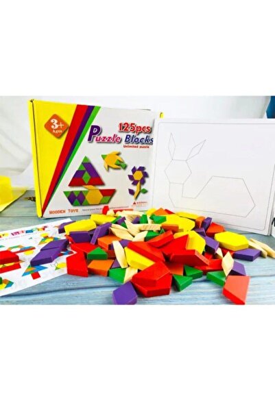 NAYNİNİ Ahşap 125 Parça Tangram