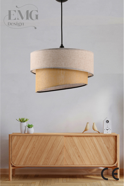 Emg DesiGn Fabric Galaxy Modern Cake Single and 2 Piece Gold Lampshade Set Galaxi Set