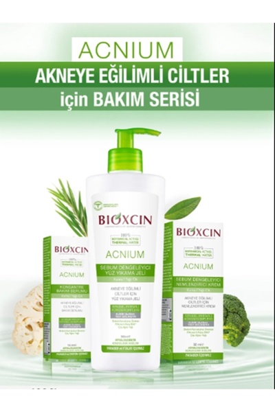 Bioxcin Acnium Akneye Eğimli Ciltler İçin Bakım Serisi