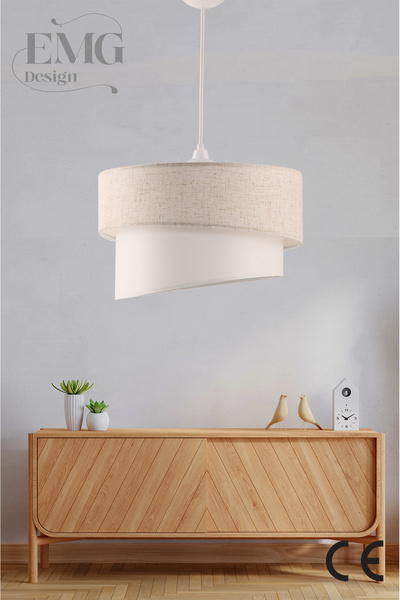 Emg DesiGn Fabric Galaxy Modern Cake Single and 2 Piece Gold Lampshade Set Galaxi Set