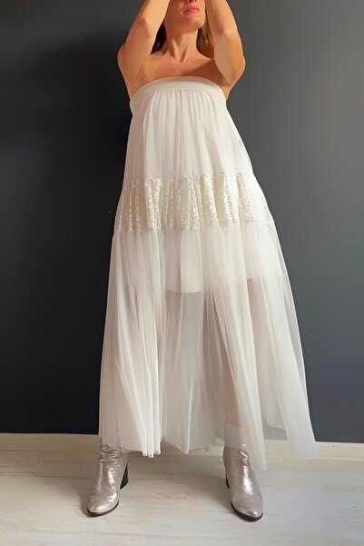 Quincey LACE TOWEL STRAPLEZ DRESS