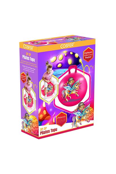 Cosfer Uni Bouncy Ball Bouncing Ball Kangaroo Ball Bouncy 100kg Carrying Capacity Children's Pilates Ball 500gr