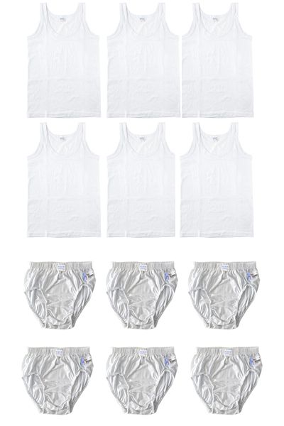 Seher Yıldızı 6-Piece Boy Undershirt-Panties Set