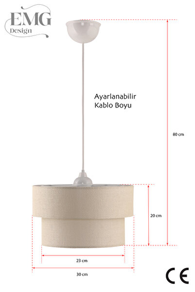 Emg DesiGn Set of 3 Chandelier and Nightstand Lampshade