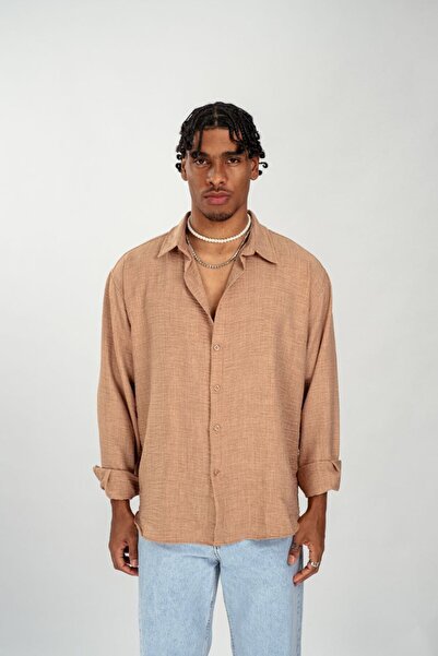 İMVAGO Cămașă oversize Camel pentru bărbați