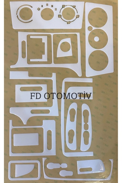 FD OTOMOTİV طقم توربيدو أوبل فيكترا بي، وحدة تحكم، زخرفة، غطاء للصدر، لون أبيض