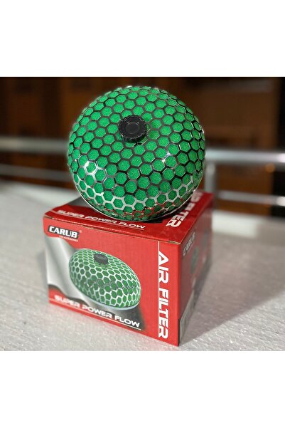 Carub Performans ve Ses Arttırıcı Açık Hava Filtresi +6 Hp Mantar Tip Yeşil Üniversal