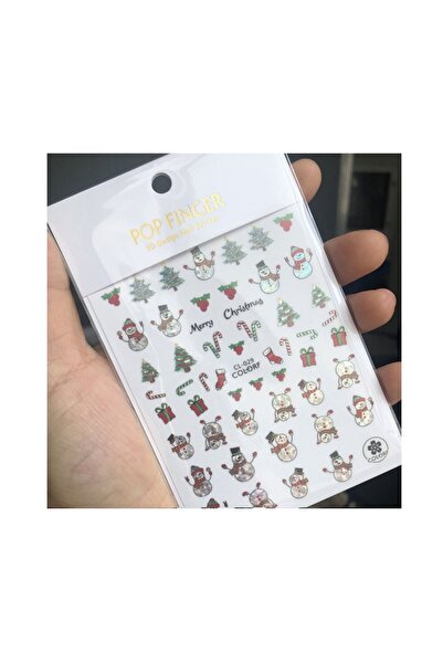 Venalisa Tırnak Yılbaşı Sticker Tırnak Süsleme Nail Art CL029