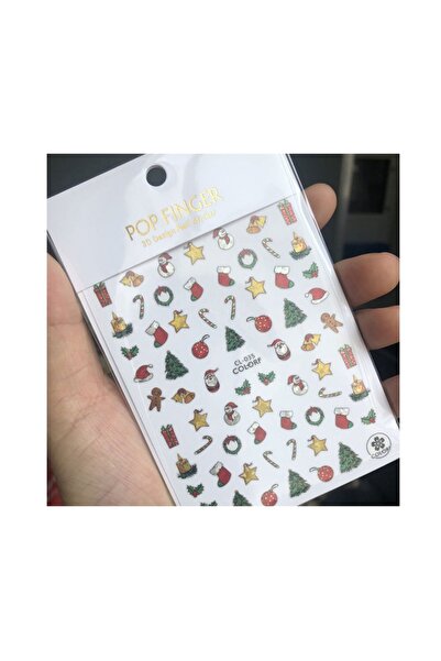 Venalisa Tırnak Yılbaşı Sticker Tırnak Süsleme Nail Art