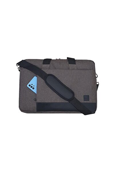 EYM Τσάντα ώμου χειρός για φορητό υπολογιστή Gbmotion 3 τμημάτων 17,3 ιντσών καφέ