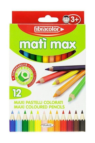 Fibracolor Mati Max Thick Dry Paint 12 Colors 5630775