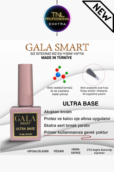 tnl professional Tnl Exxtra Gala Smart Ultra Base Coat 10 ml Kalıcı Oje Jel T...
