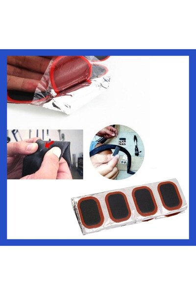 alpanya 25 Parça Araba Motosiklet Bisiklet Şambrel Lastik Yama Seti Şişme Bot Deniz Yatağı Tamir