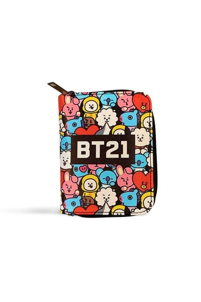 Kpop Dünyasi Bt21 Collage Small Wallet