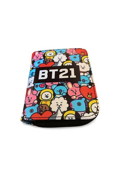 Kpop Dünyasi Bt21 Collage Small Wallet